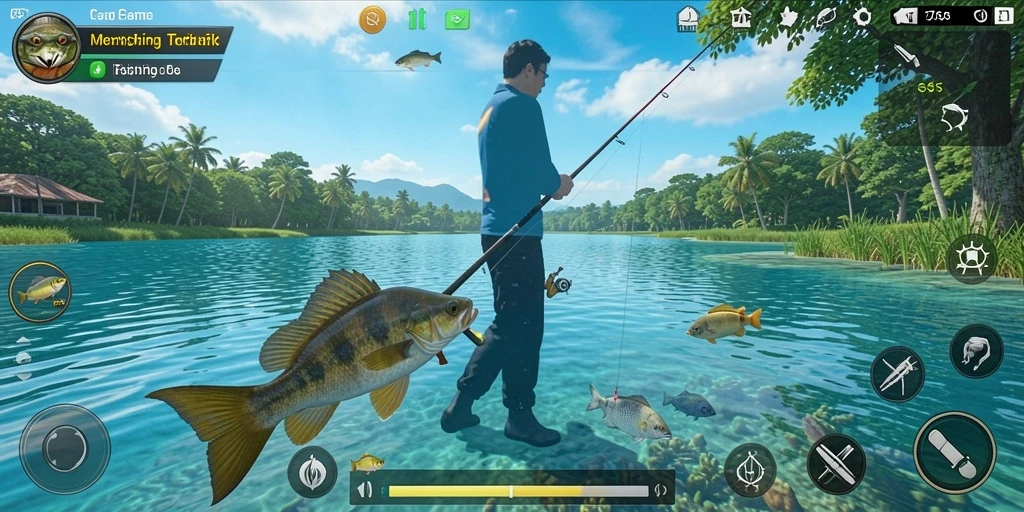 Tampilan gameplay Fishing yang seru dan menantang di 2757.