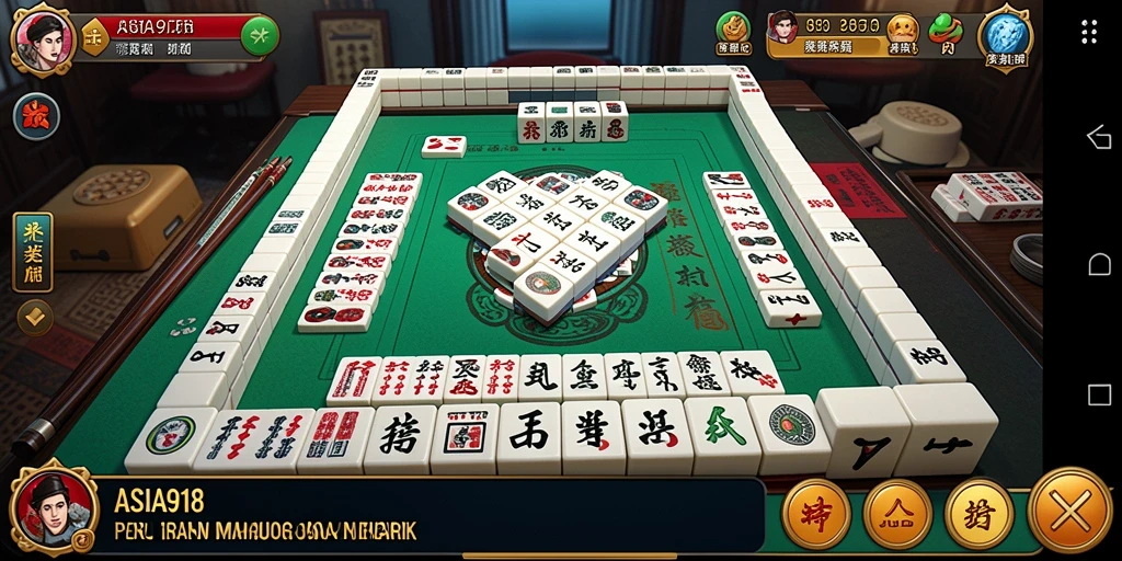 Gameplay seru Mahjong di ASIA918 dengan grafis yang menarik.