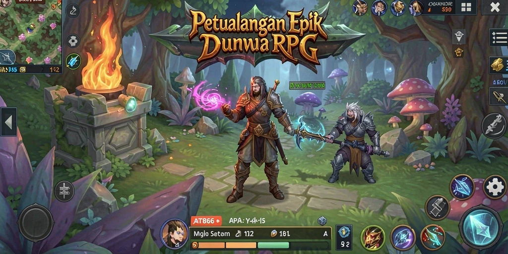Gameplay RPG yang seru dan menegangkan di AT866.