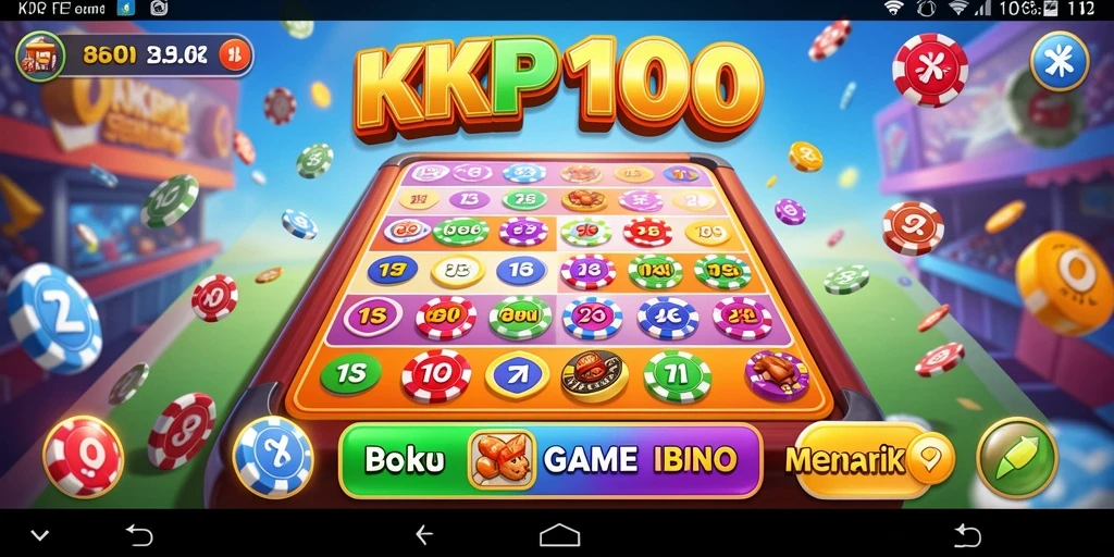 Tampilan antarmuka KPK100 saat bermain Bingo yang seru.