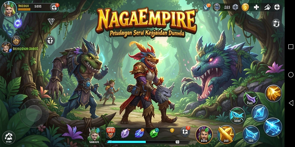 Tampilan menarik dari gameplay NAGAEMPIRE yang seru.