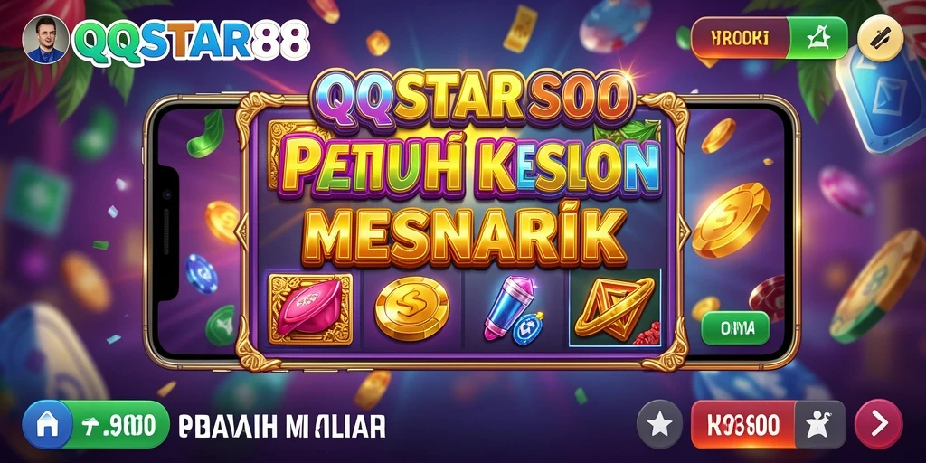 Tampilan menakjubkan dari gameplay Slot QQSTAR88 yang penuh warna.