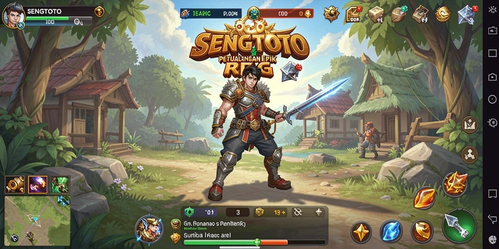 Screenshot SENGTOTO menampilkan aksi pertarungan yang seru dan dinamis.